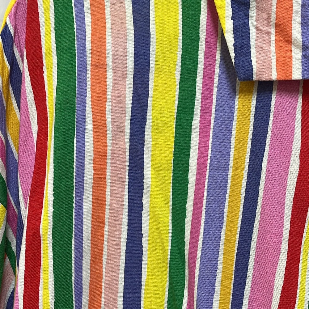 Eloquii Elements Brightly Striped Button Front Li… - image 6